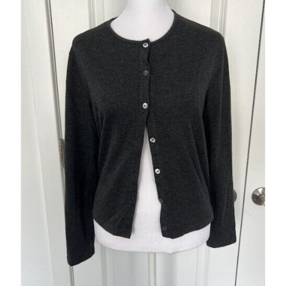 Jones New York Sport Cardigan Button Up Sweater Gray Size M - Picture 1 of 8